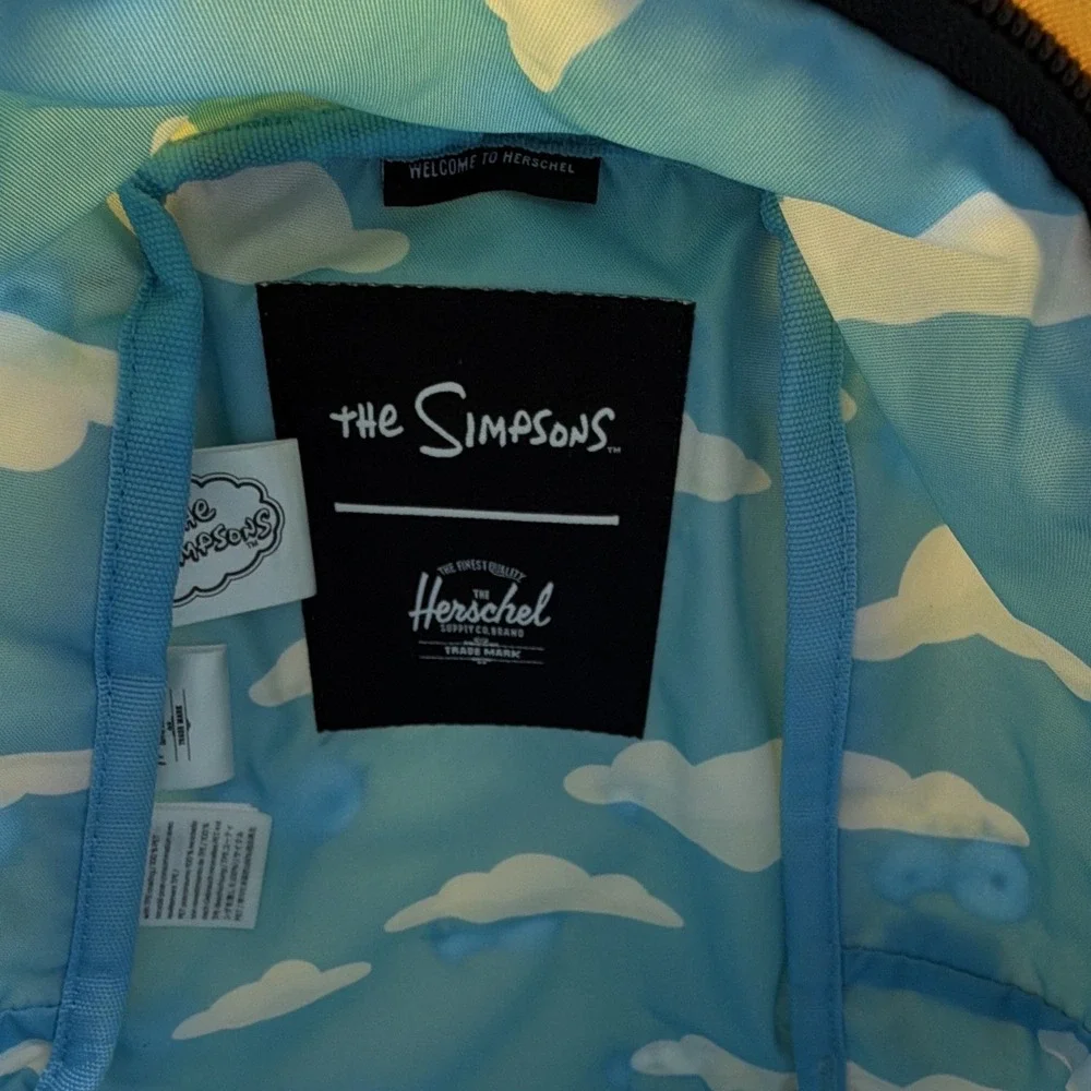 Herschel x The Simpsons Lisa Mini Backpack Allover Print Yellow Adjustable